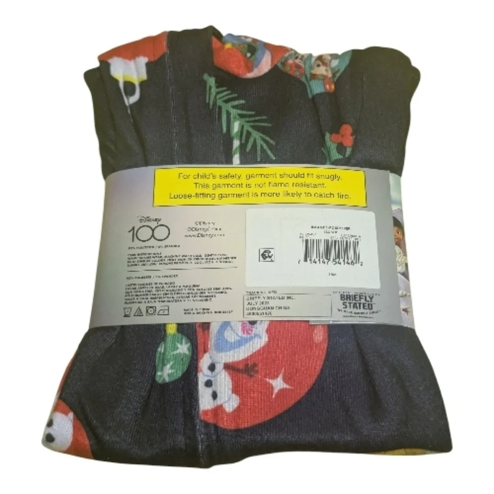 Disney Infant Toddler Pajama 1 PC 18 Month Christmas Blue Zip Up K-382